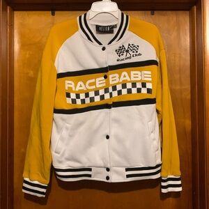 Helium Moto Wear Size M Yellow Racing Club Varsity Jaklcket